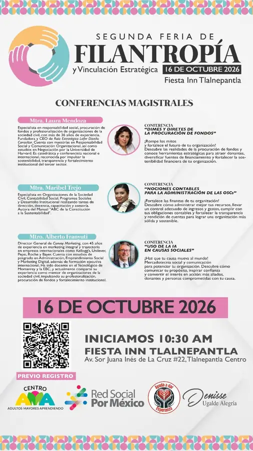 Cartel de la Segunda Feria de Filantropía y Vinculación Estratégica